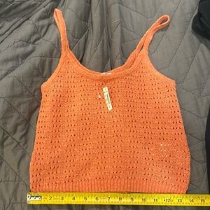 NWT madewell crochet crop tank size small